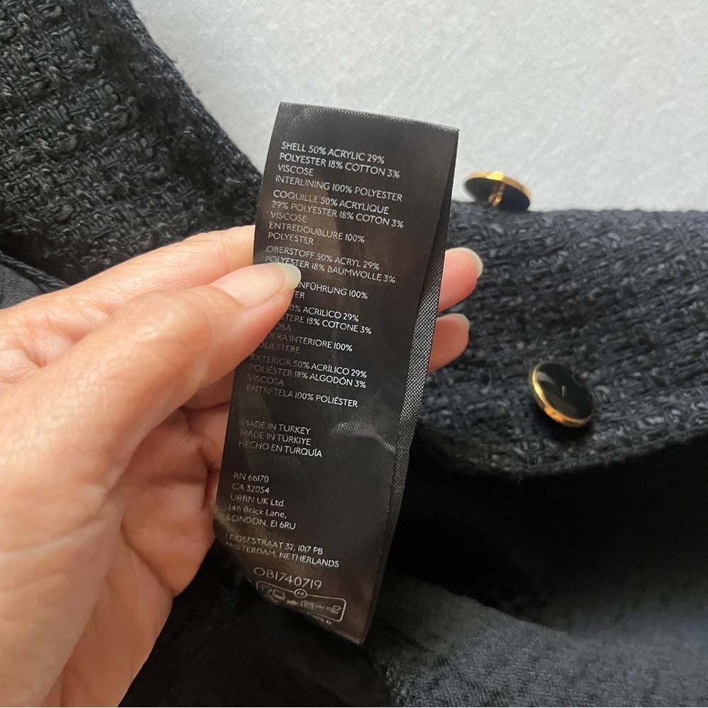 Maeve Tweed Front Button Mini Skirt Sz 8 - Picture 6 of 8